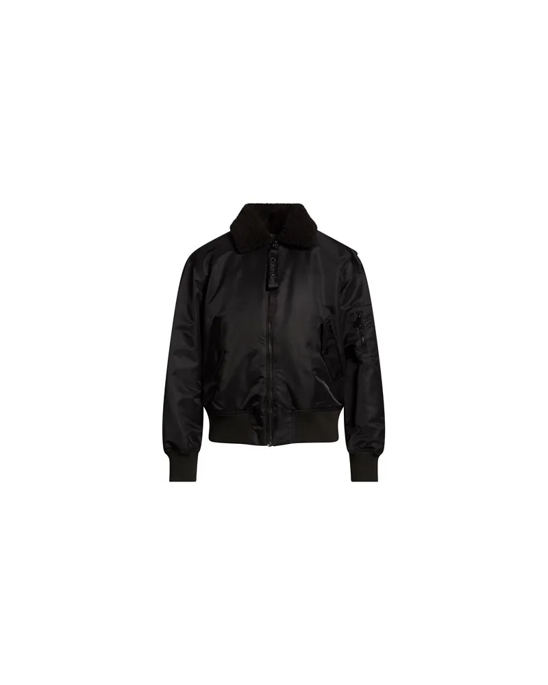 Calvin Klein JACKEN & MÄNTEL - Pufferjacken & Daunenjackenauf YOOX.COM Schwarz