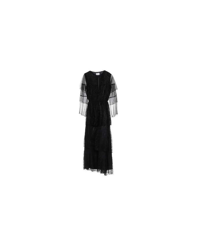 Dondup KLEIDER - Maxi-Kleiderauf YOOX.COM Schwarz