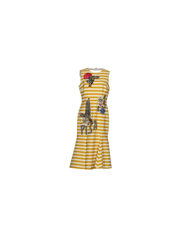 Dolce & Gabbana KLEIDER - Midi-Kleiderauf YOOX.COM Weiß