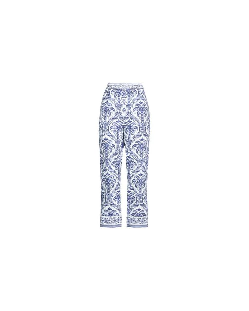 FARM Rio BLUE TROPICAL CAMEO OFF-WHITE PAJAMA PANTS - HOSEN & RÖCKE - Hosenauf YOOX.COM Marineblau