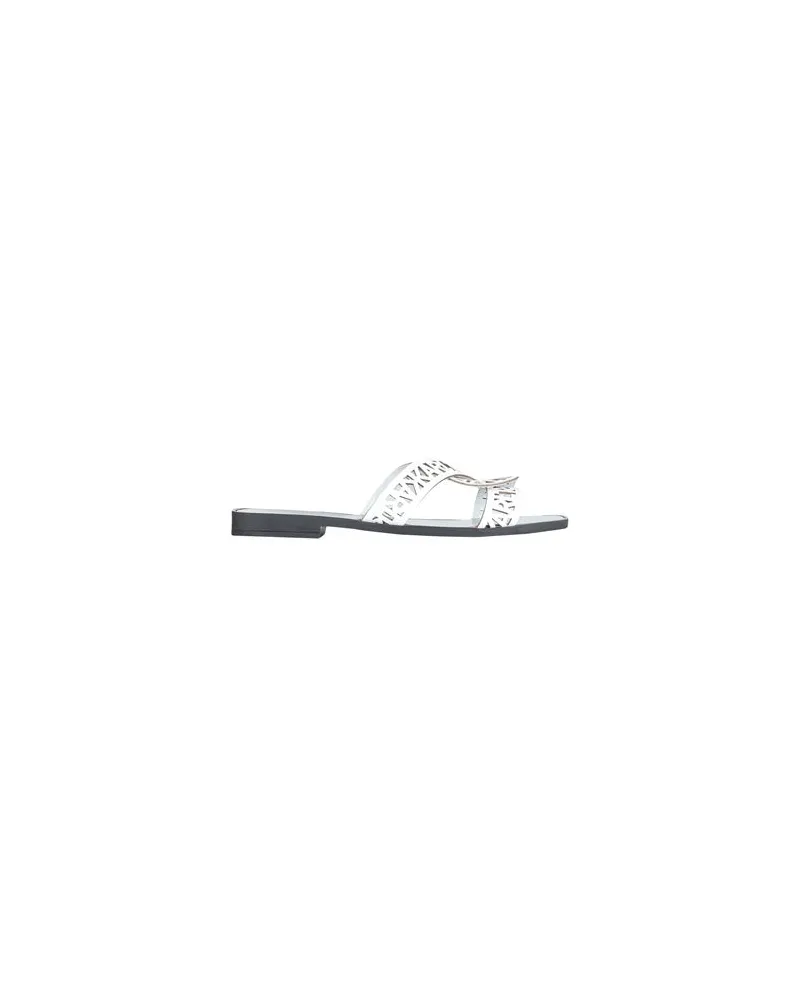 Karl Lagerfeld SKOOT INTERLOK LOOP SLIDE  - SCHUHE - Sandalenauf YOOX.COM Weiß