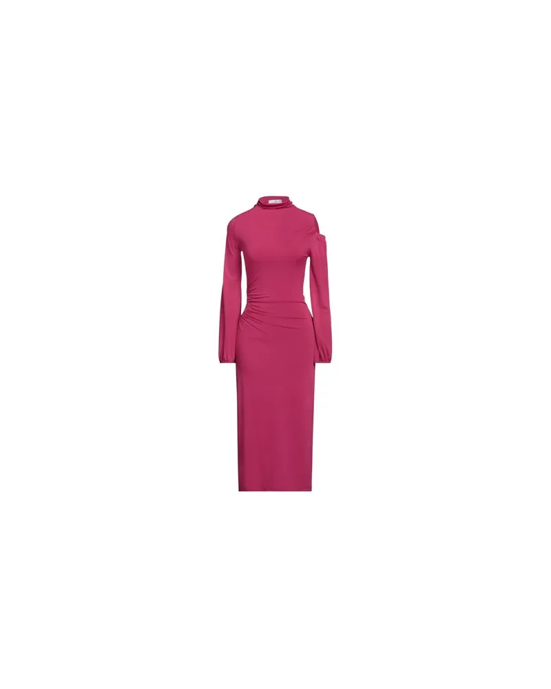 Soallure KLEIDER - Midi-Kleiderauf YOOX.COM Fuchsia