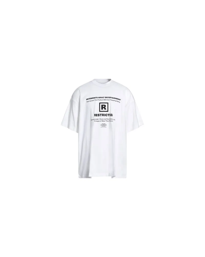 VETEMENTS TOPS - T-shirtsauf YOOX.COM Weiß