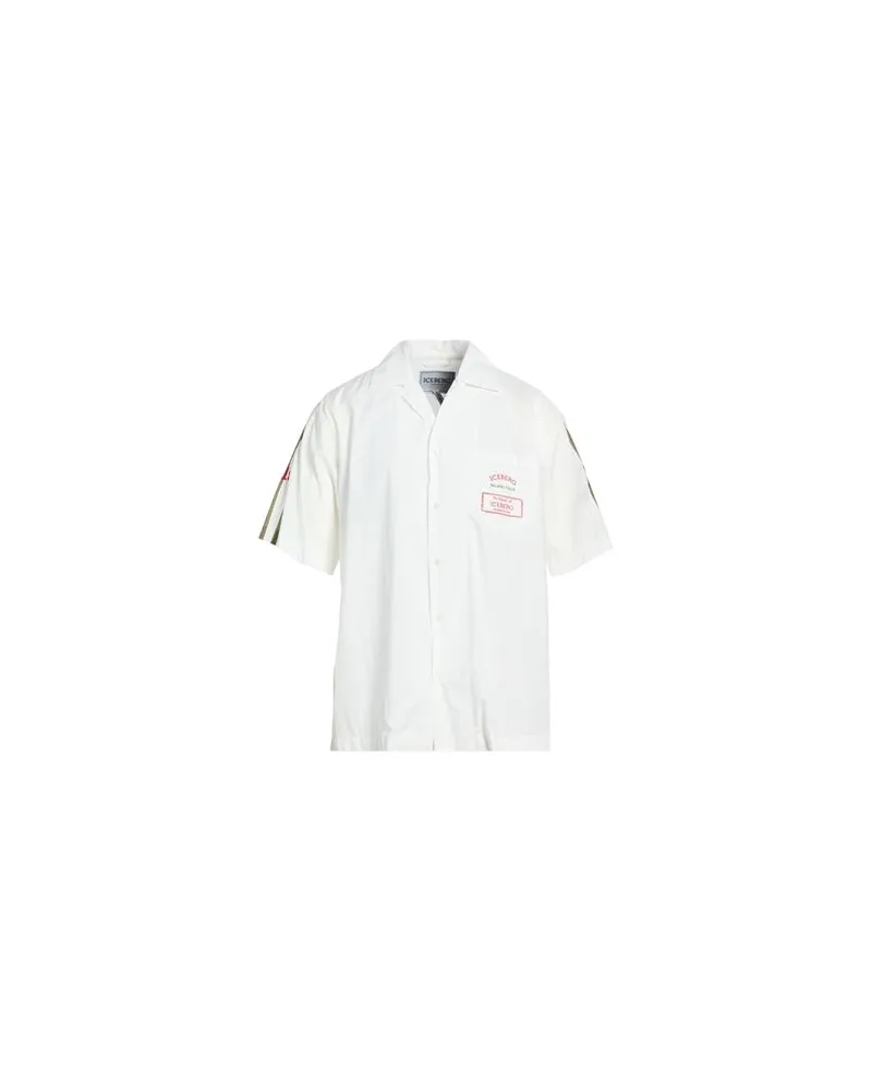 Iceberg CAMICIA TESSUTO   - TOPS - Hemdenauf YOOX.COM Weiß