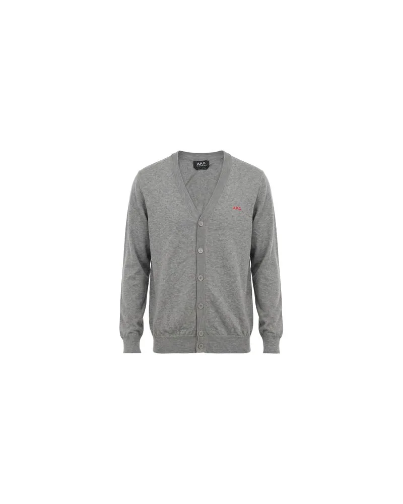 A.P.C. STRICKWAREN - Strickjackenauf YOOX.COM Grau