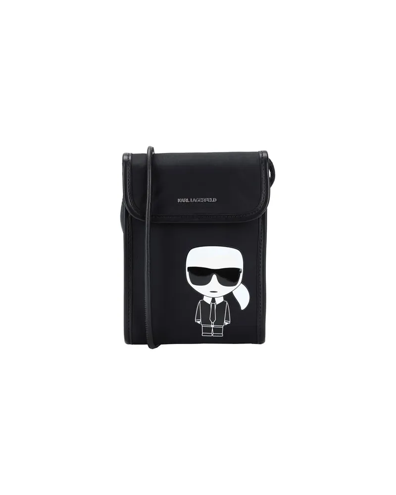Karl Lagerfeld K/IKONIK NYLON PHONE CB  - TASCHEN - Umhängetascheauf YOOX.COM Schwarz