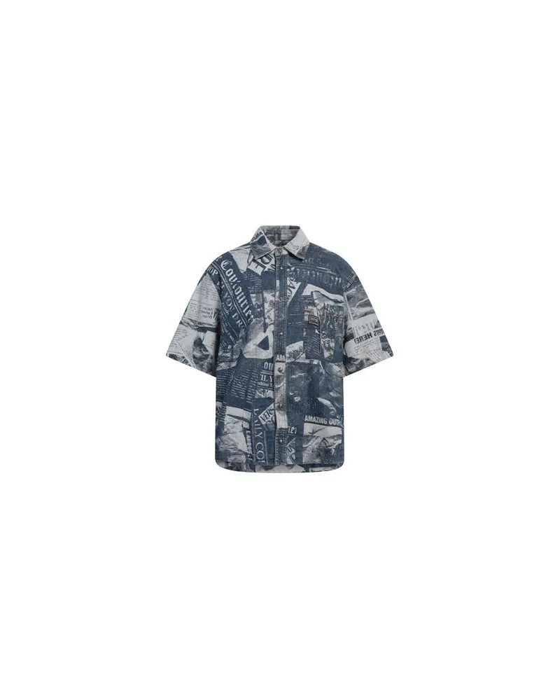 Versace Jeans TOPS - Jeanshemdenauf YOOX.COM Blau