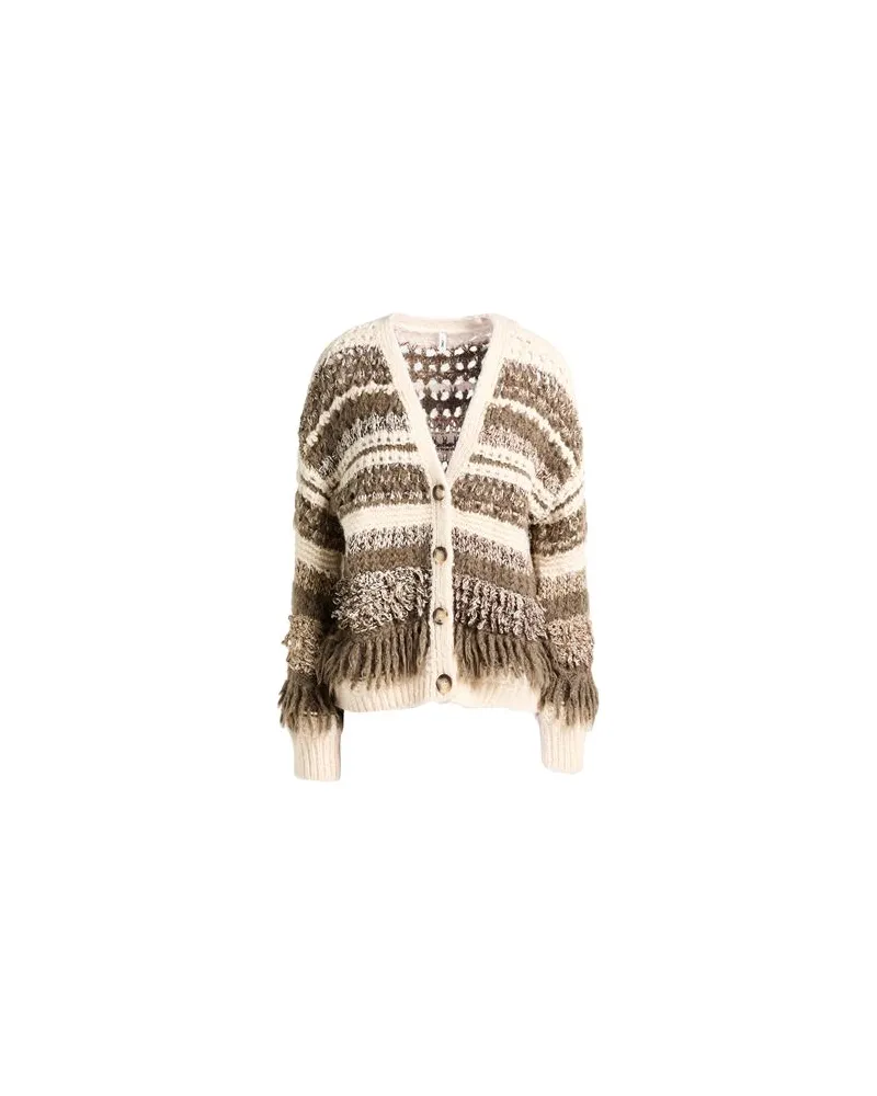 only STRICKWAREN - Strickjackenauf YOOX.COM Beige