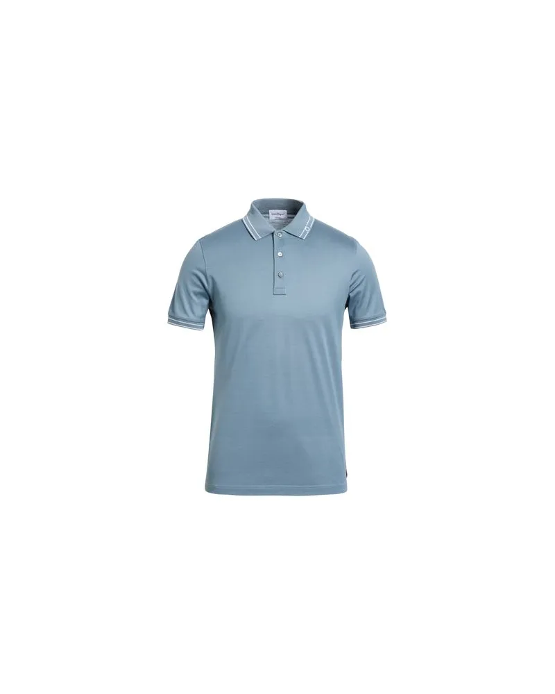 Ferragamo TOPS - Poloshirtsauf YOOX.COM Hellblau