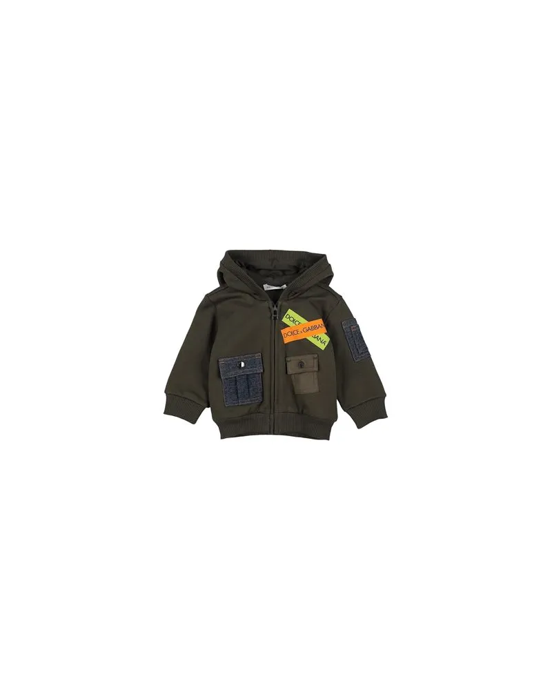Dolce & Gabbana TOPS - Sweatshirtsauf YOOX.COM Militärgrün