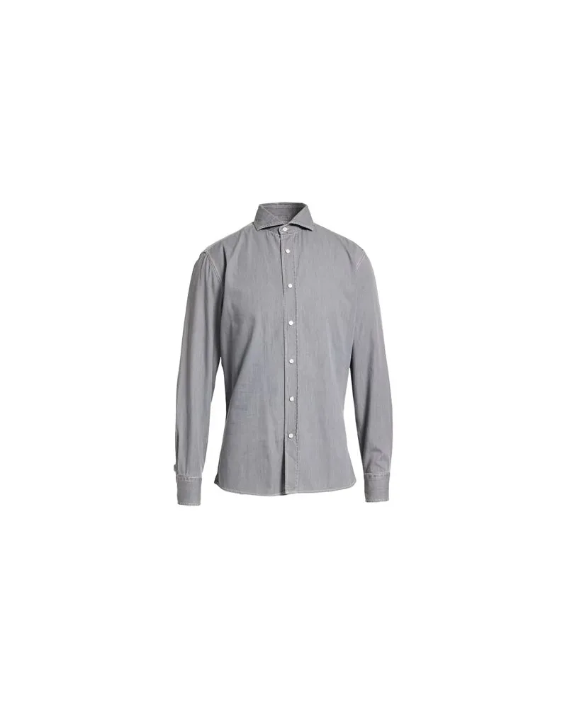 Brunello Cucinelli TOPS - Jeanshemdenauf YOOX.COM Grau