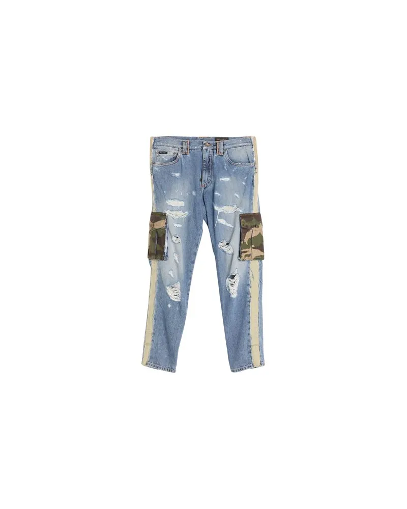 Dolce & Gabbana HOSEN & RÖCKE - Jeanshosenauf YOOX.COM Blau