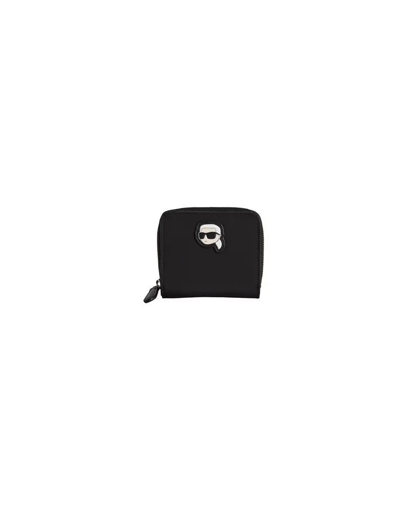Karl Lagerfeld K/IKONIK 2.0 NYLON SM ZIP WLT  - Kleinlederwaren - Brieftaschenauf YOOX.COM Schwarz