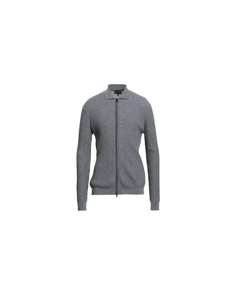 Emporio Armani STRICKWAREN - Strickjackenauf YOOX.COM Grau