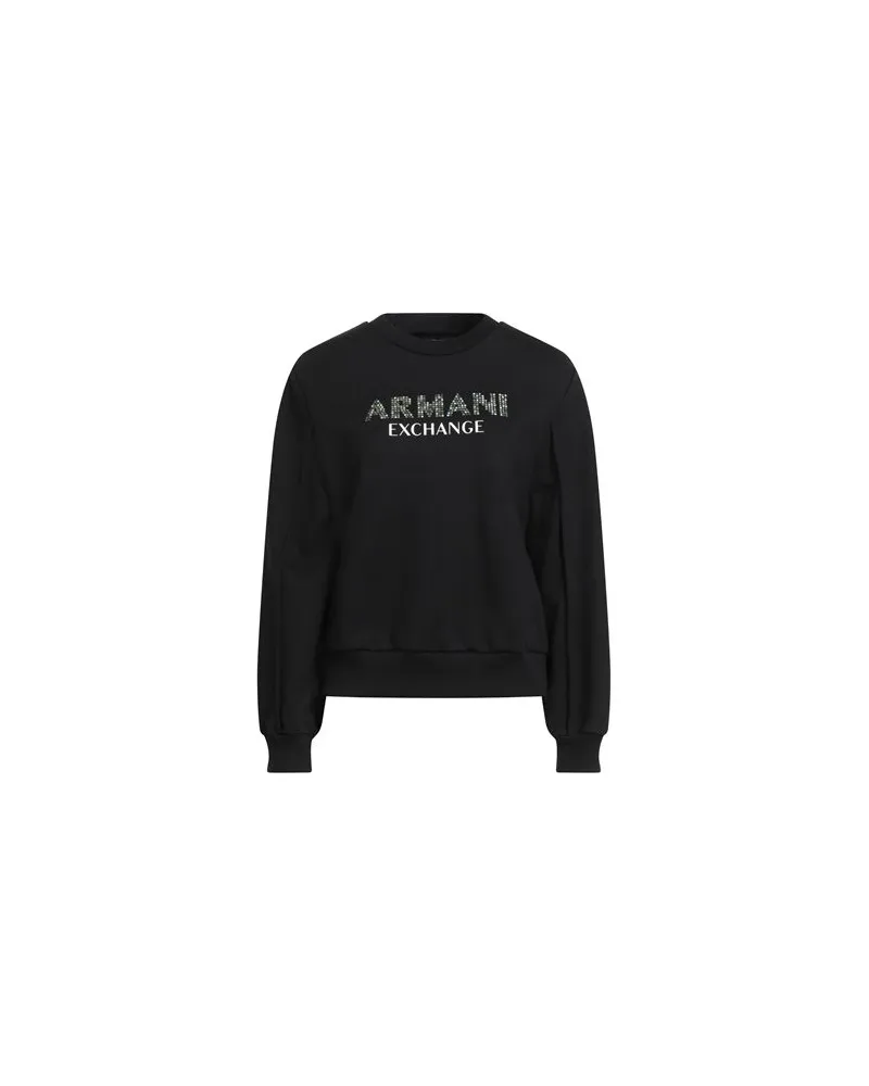 Armani Exchange TOPS - Sweatshirtsauf YOOX.COM Schwarz