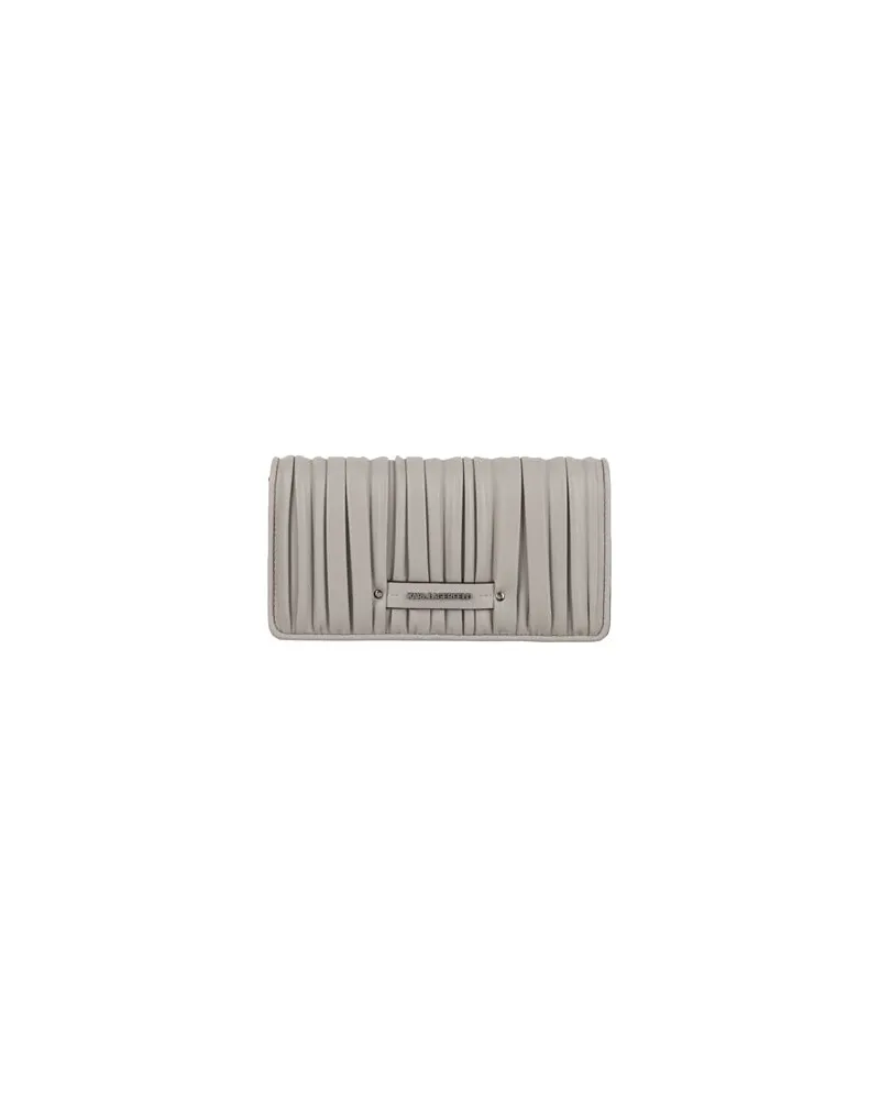 Karl Lagerfeld K/KUSHION CONT FLAP WLT  - Kleinlederwaren - Brieftaschenauf YOOX.COM Grau