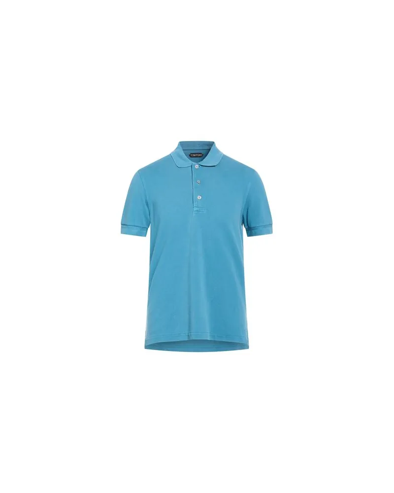 Tom Ford TOPS - Poloshirtsauf YOOX.COM Taubenblau