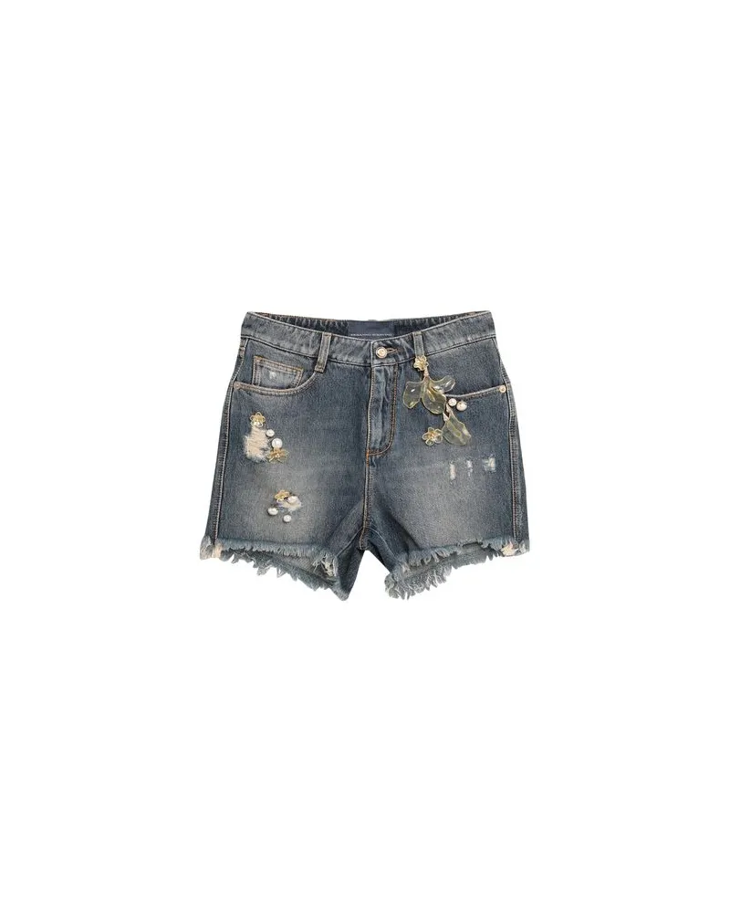 Ermanno Scervino HOSEN & RÖCKE - Jeansshortsauf YOOX.COM Blau