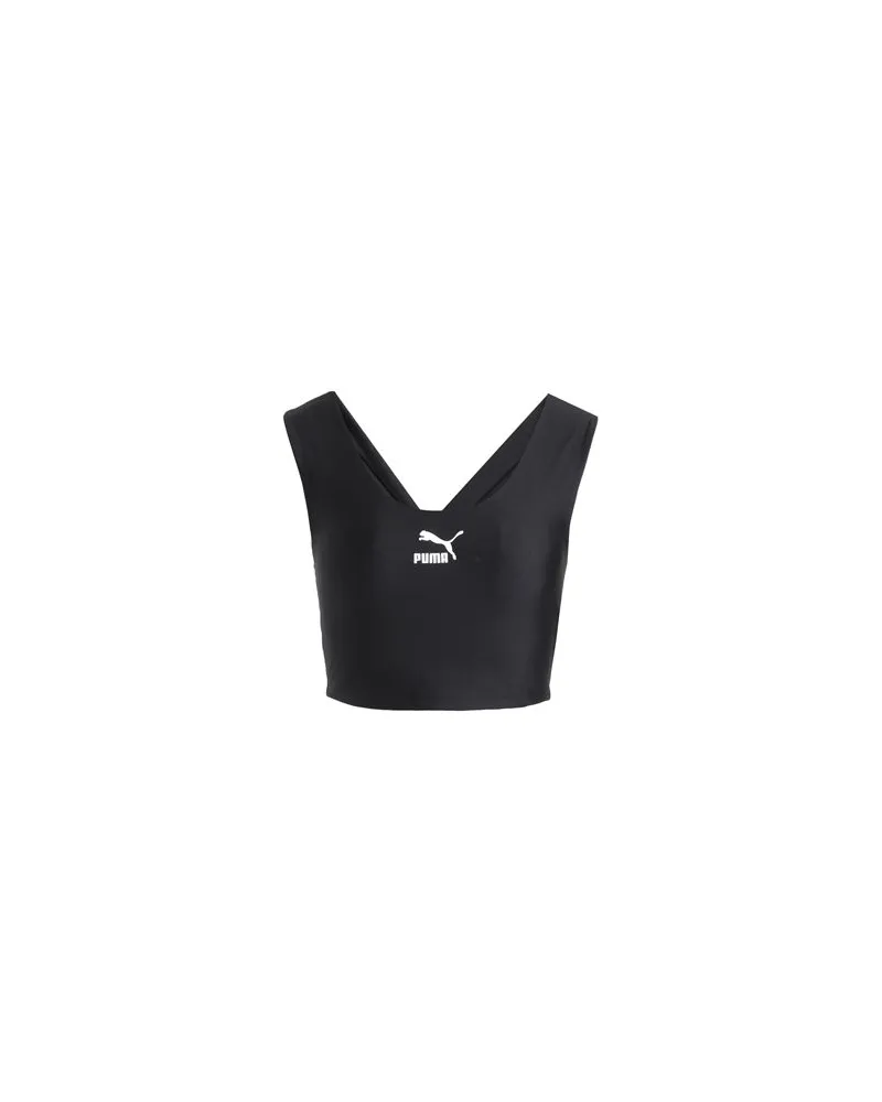 Puma T7 Crop Top  - TOPS - Topsauf YOOX.COM Schwarz