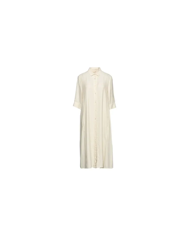 Her Shirt Her Dress KLEIDER - Midi-Kleiderauf YOOX.COM Elfenbein