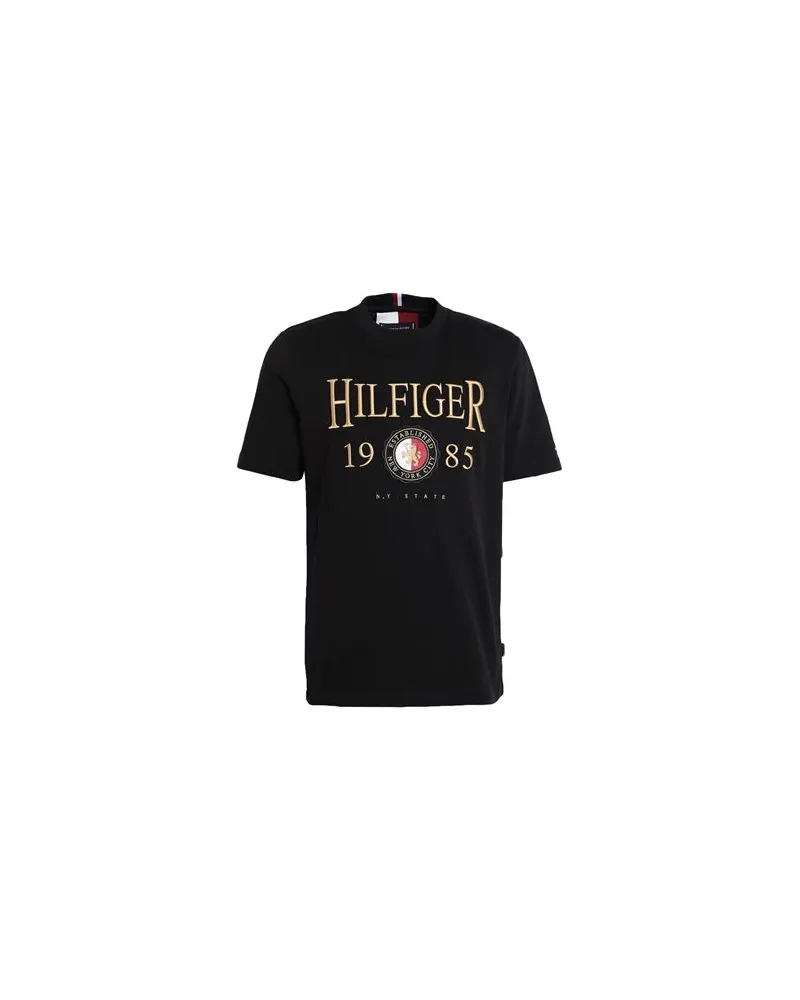 Tommy Hilfiger HILFIGER ICON CREST  - TOPS - T-shirtsauf YOOX.COM Schwarz