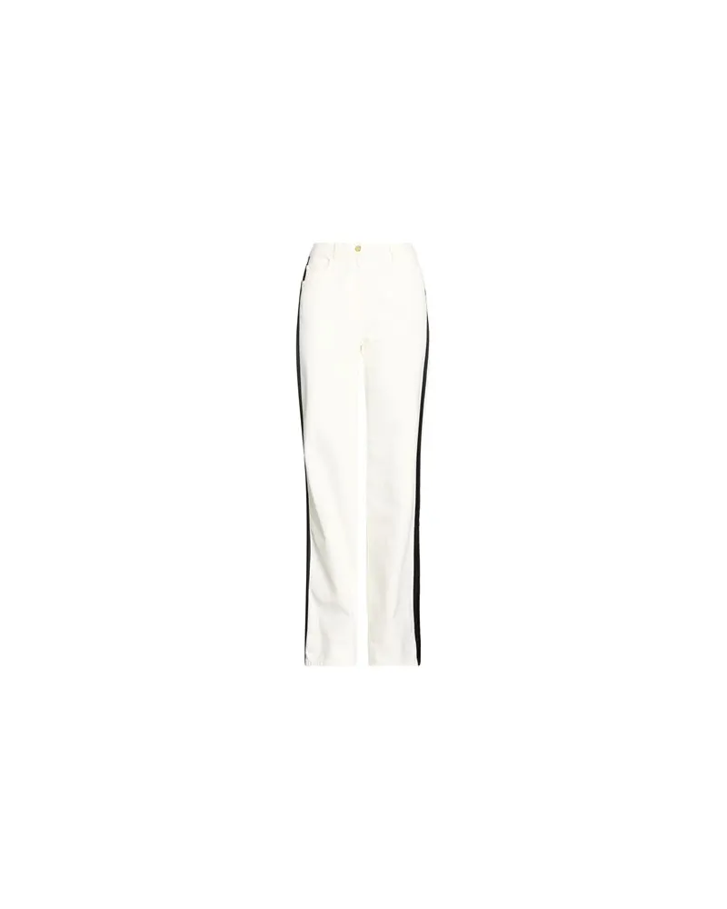 Elisabetta Franchi HOSEN & RÖCKE - Jeanshosenauf YOOX.COM Weiß