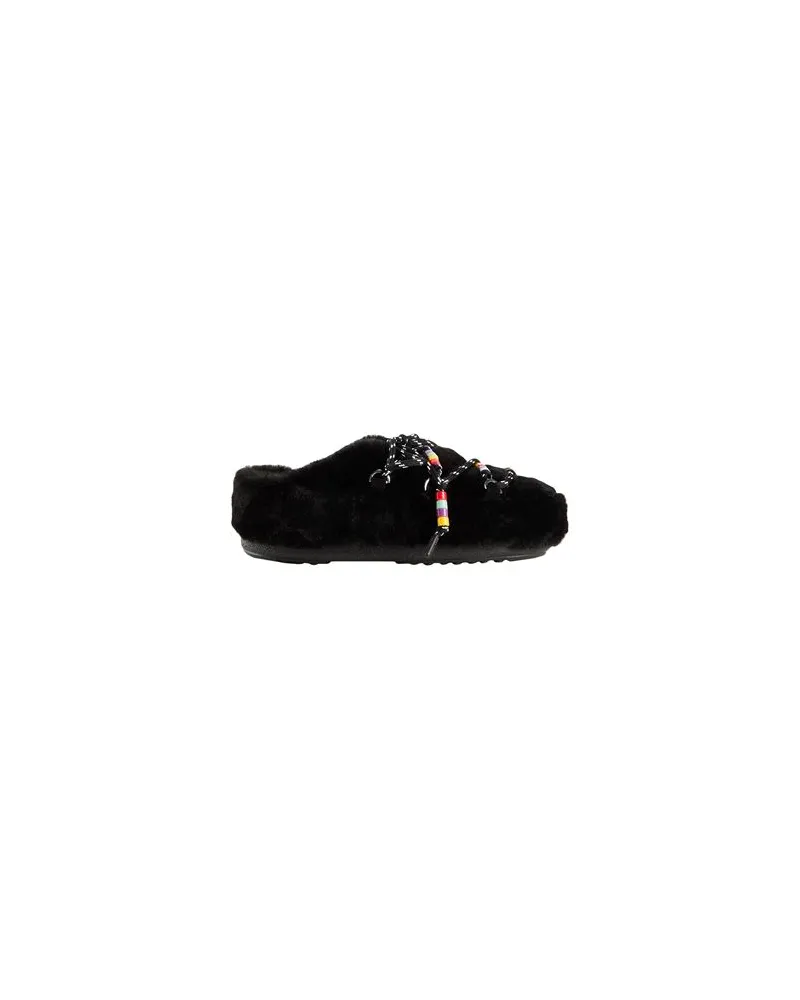 Moon Boot MB MULE FAUX FUR BEADS  - SCHUHE - Mules & Clogsauf YOOX.COM Schwarz