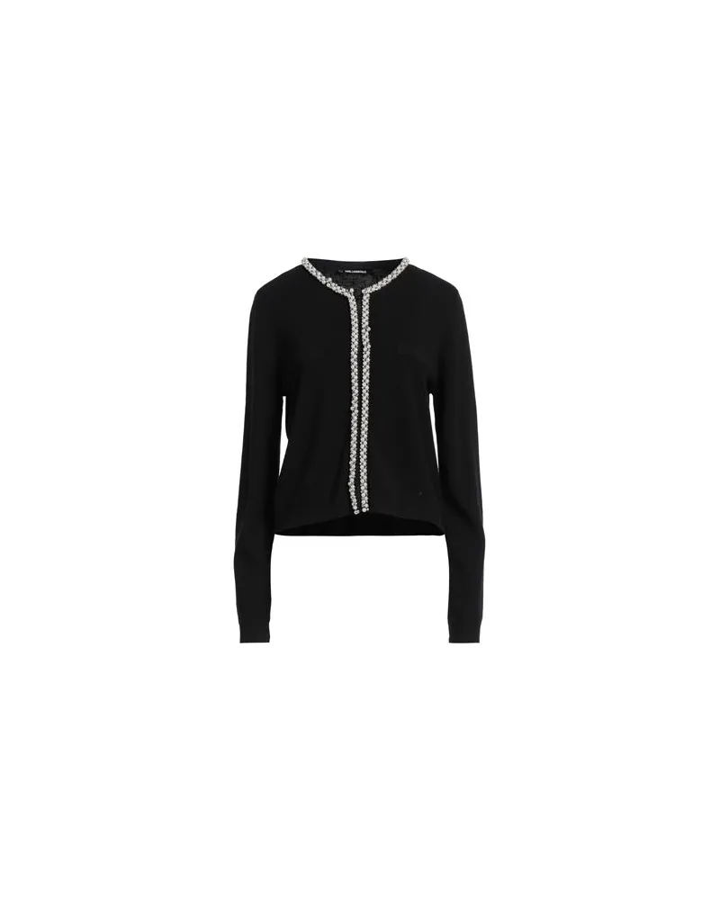 Karl Lagerfeld STRICKWAREN - Strickjackenauf YOOX.COM Schwarz