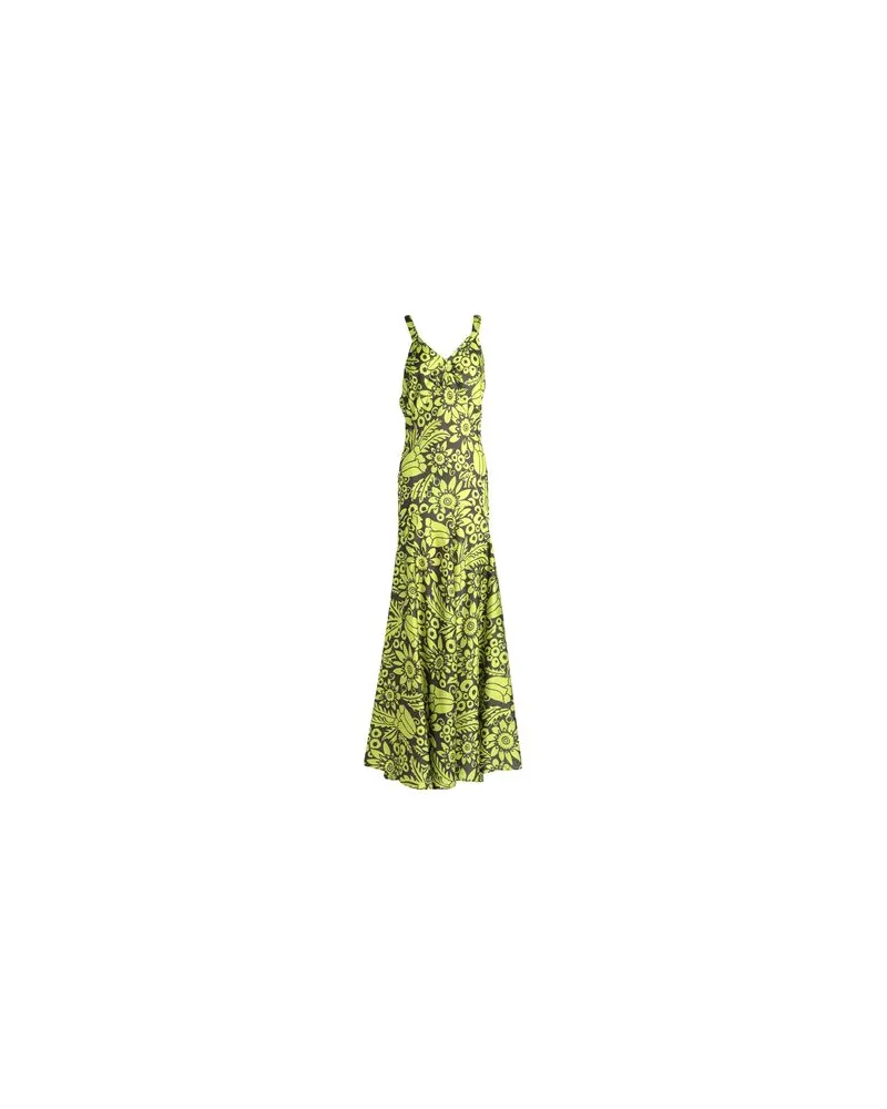SOLOTRE KLEIDER - Maxi-Kleiderauf YOOX.COM Limettengrün