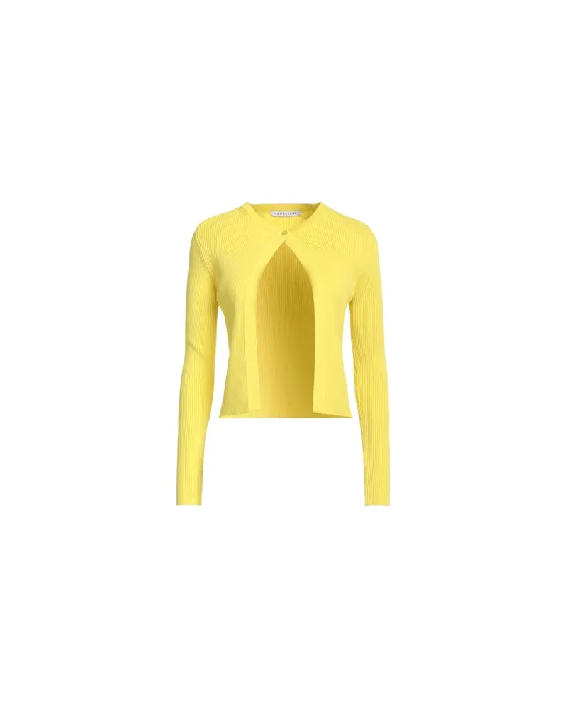 Caractère STRICKWAREN - Strickjackenauf YOOX.COM Gelb