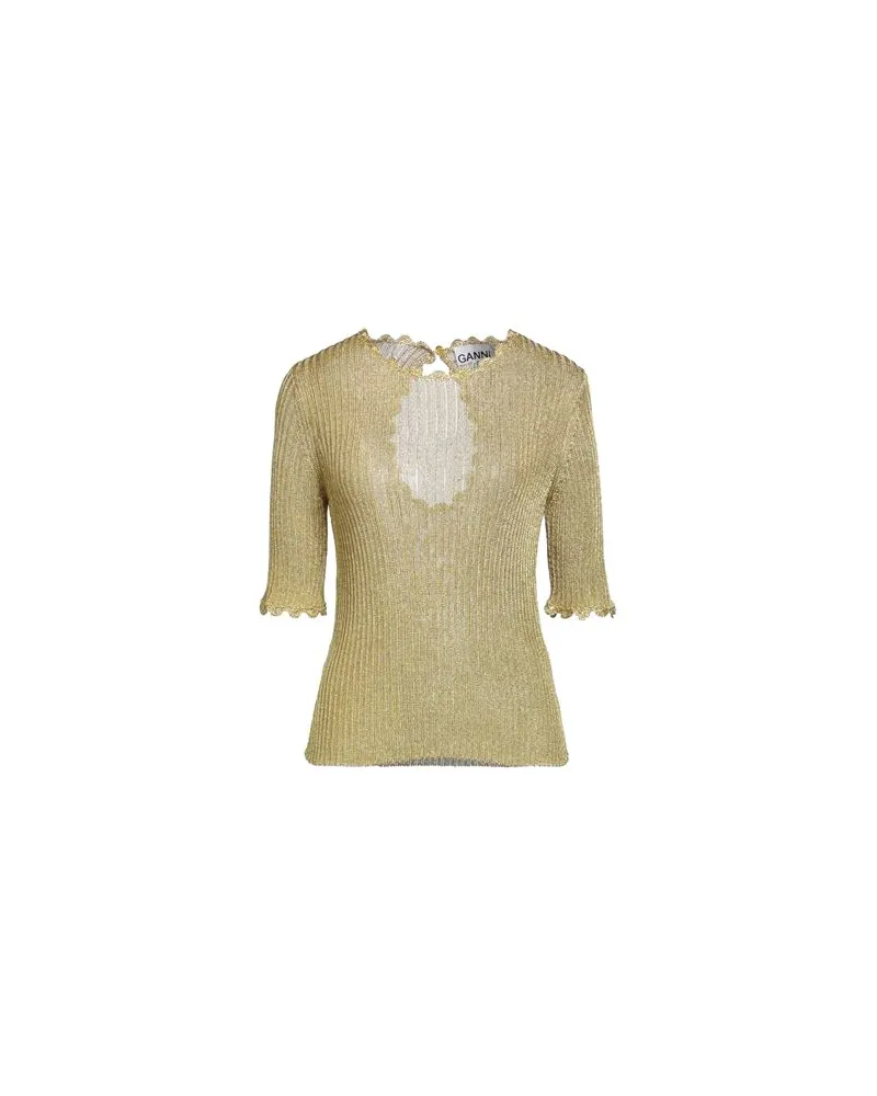 Ganni STRICKWAREN - Pulloverauf YOOX.COM Gold