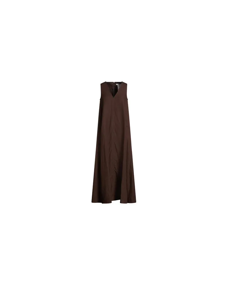 Max Mara KLEIDER - Maxi-Kleiderauf YOOX.COM Dunkelbraun