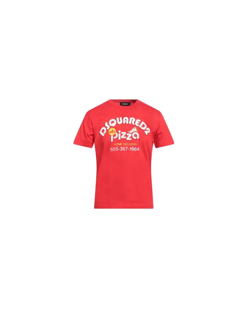 Dsquared2 TOPS - T-shirtsauf YOOX.COM Rot