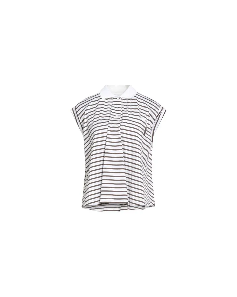 Brunello Cucinelli TOPS - Poloshirtsauf YOOX.COM Weiß