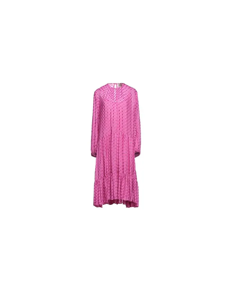L'Autre Chose KLEIDER - Midi-Kleiderauf YOOX.COM Fuchsia