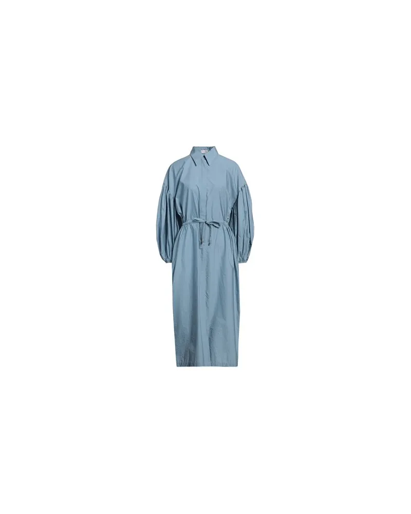 Brunello Cucinelli KLEIDER - Midi-Kleiderauf YOOX.COM Azurblau