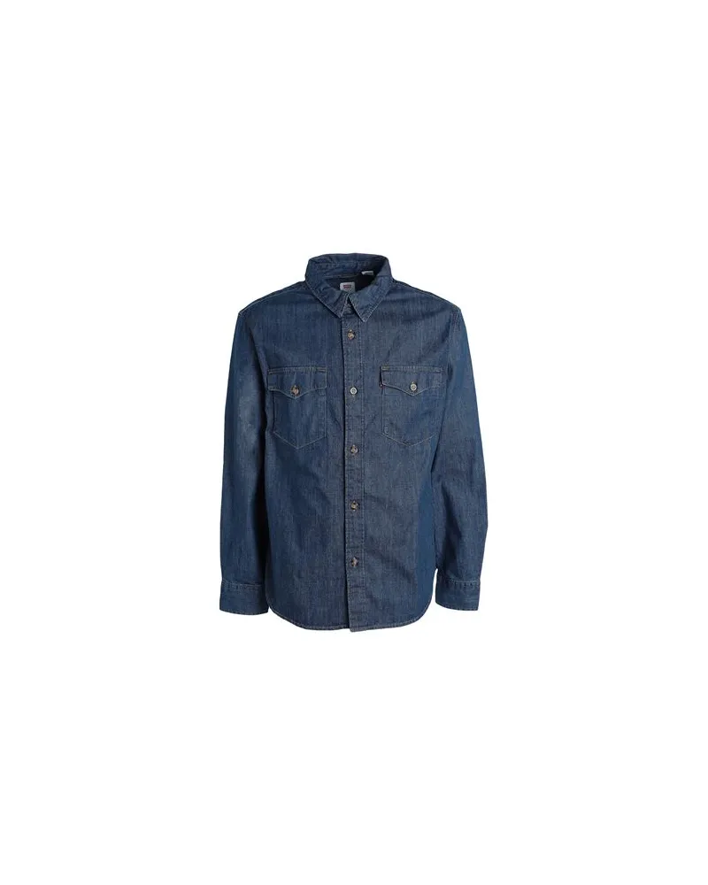 Levi's RELAXED FIT WESTERN FLAT FINISH - TOPS - Jeanshemdenauf YOOX.COM Blau