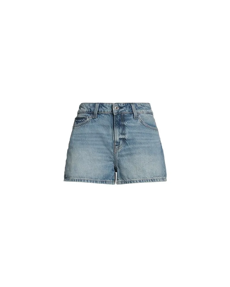 Guess HOSEN & RÖCKE - Jeansshortsauf YOOX.COM Blau