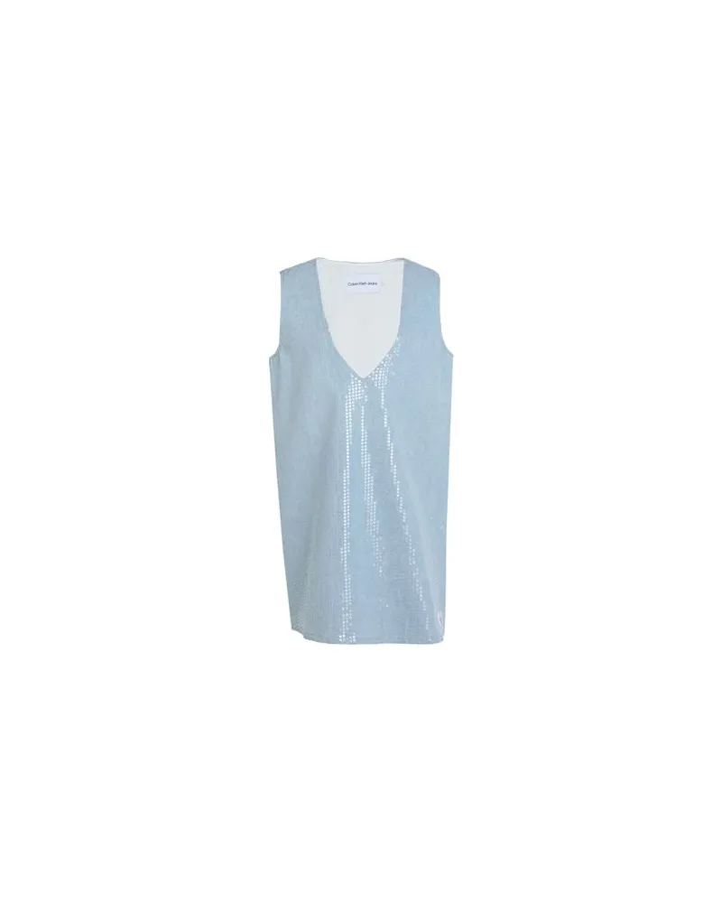 Calvin Klein KLEIDER - Mini-Kleiderauf YOOX.COM Blau