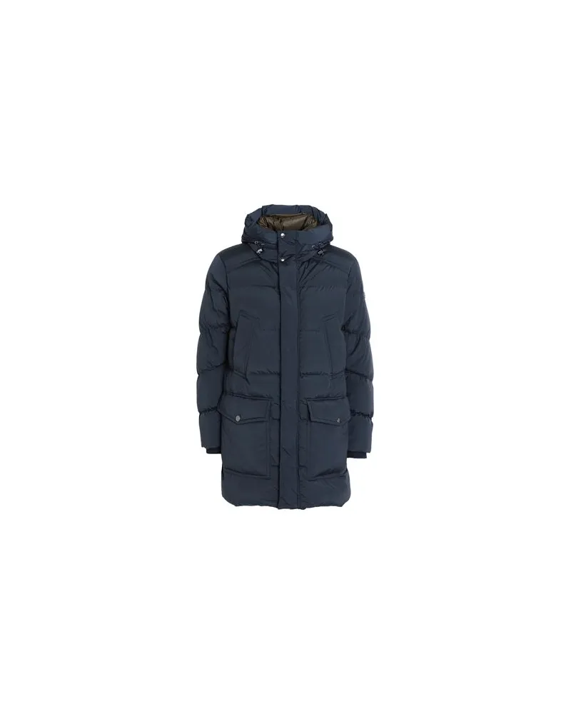 Woolrich PREMIUM DOWN PARKA   - JACKEN & MÄNTEL - Pufferjacken & Daunenjackenauf YOOX.COM Marineblau