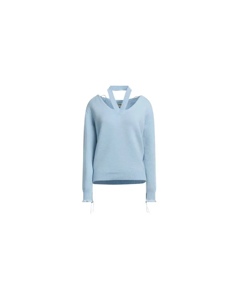 Fendi STRICKWAREN - Pulloverauf YOOX.COM Himmelblau