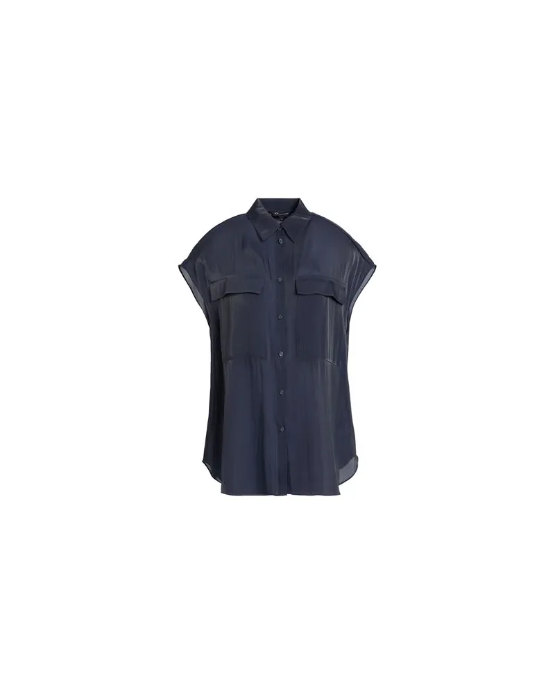 Armani Exchange TOPS - Hemdenauf YOOX.COM Nachtblau