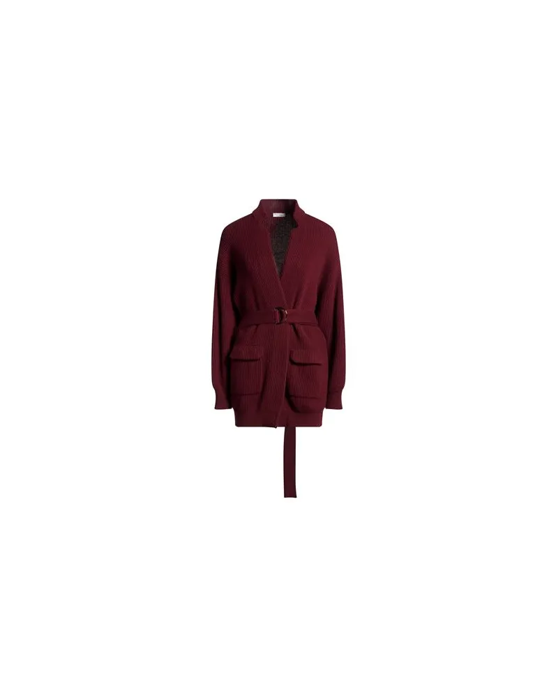 Brunello Cucinelli STRICKWAREN - Strickjackenauf YOOX.COM Bordeaux