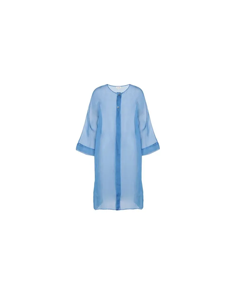 Her Shirt Her Dress JACKEN & MÄNTEL - Jacken, Mäntel & Trenchcoatsauf YOOX.COM Taubenblau