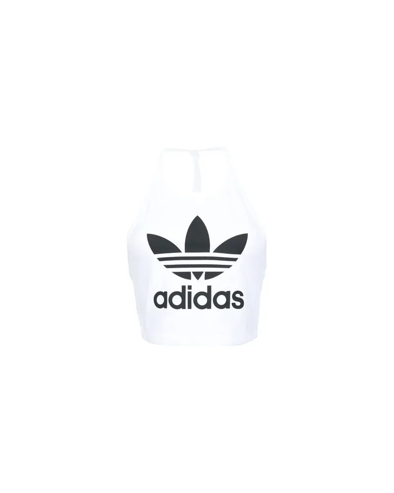 adidas TREFOIL TANK   - TOPS - Topsauf YOOX.COM Weiß