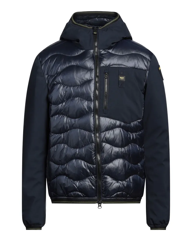 Blauer Pufferjacke & Daunenjacke Nachtblau