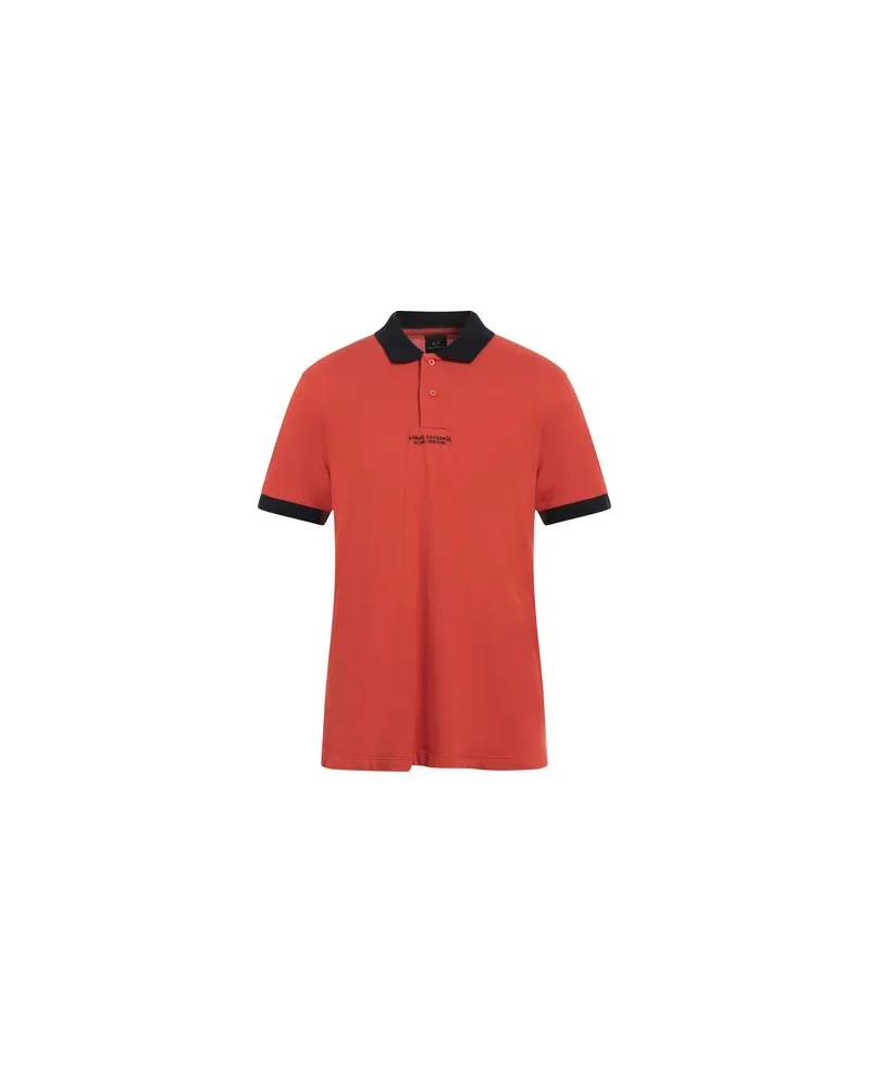 Armani Exchange TOPS - Poloshirtsauf YOOX.COM Rostrot