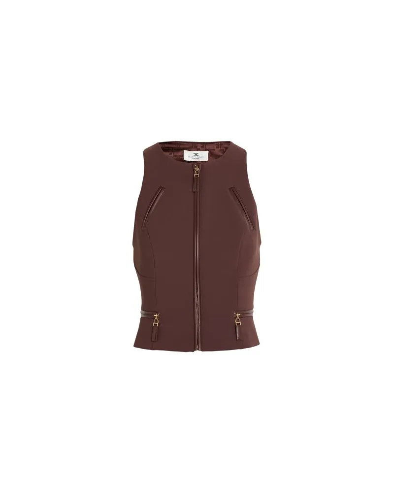 Elisabetta Franchi TOPS - Topsauf YOOX.COM Braun
