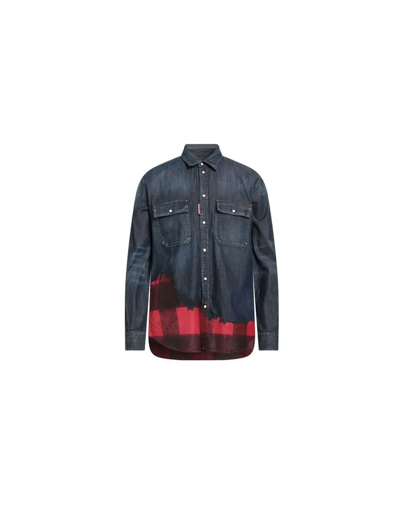 Dsquared2 TOPS - Jeanshemdenauf YOOX.COM Blau