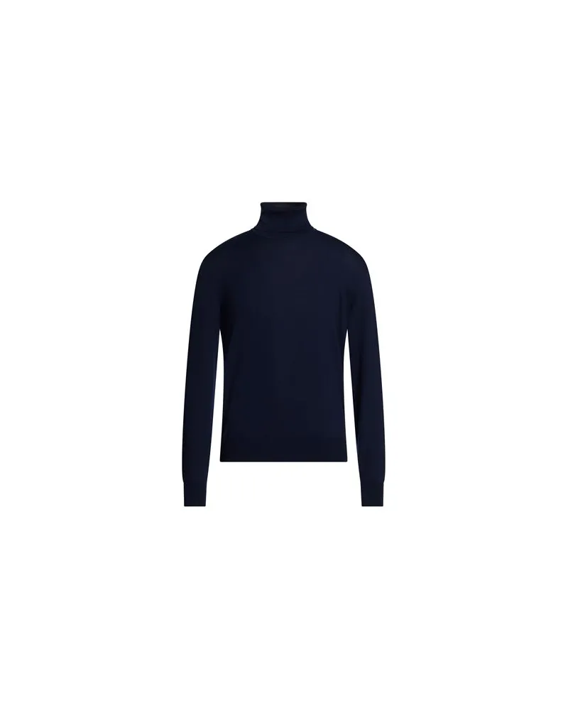 Isaia STRICKWAREN - Rollkragenpulloverauf YOOX.COM Marineblau